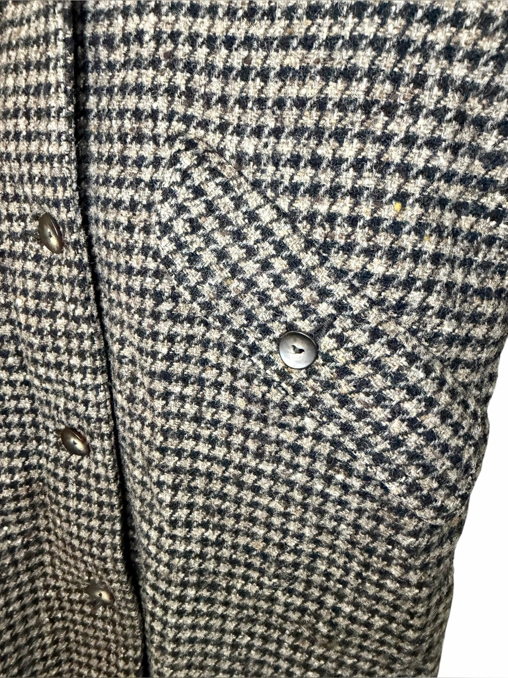 Vintage L.L. Bean Wool Houndstooth Jacket - Size SP - Picture 7 of 16